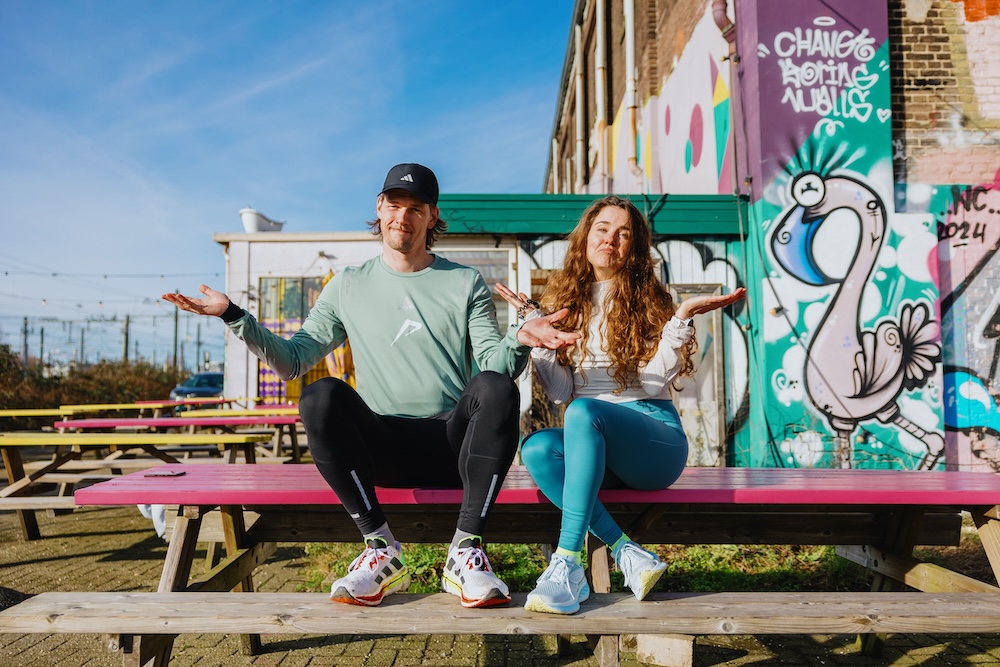 Sander Hoogendoorn and Lizzy Steller, hosts of Up and Running podcast